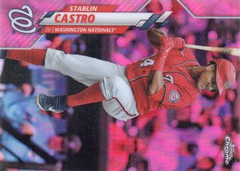 2020 Topps Chrome Update - Pink #U-42 Starlin Castro Front