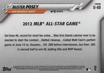 2020 Topps Chrome Update - Pink #U-68 Buster Posey Back