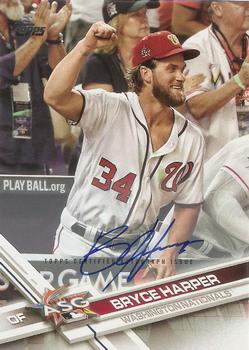 2017 Topps Update - 2017 Topps Base Set Variations Autographs #US141 Bryce Harper Front