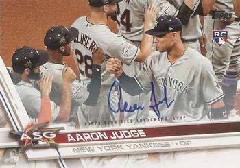 2017 Topps Update - 2017 Topps Base Set Variations Autographs #US166 Aaron Judge Front