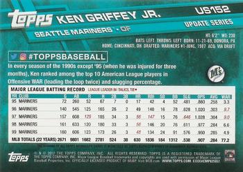 2017 Topps Update - 2017 Topps Base Set Variations Autographs #US152 Ken Griffey Jr. Back