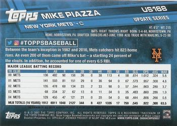 2017 Topps Update - 2017 Topps Base Set Variations Autographs #US168 Mike Piazza Back