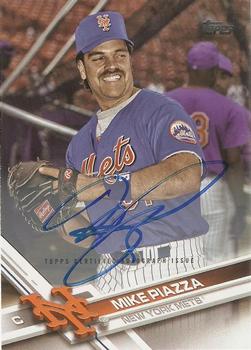 2017 Topps Update - 2017 Topps Base Set Variations Autographs #US168 Mike Piazza Front