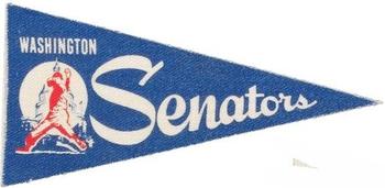 1963 Post Cereal - 1963 Post Cereal Major League Team Pennants #NNO Washington Senators Front