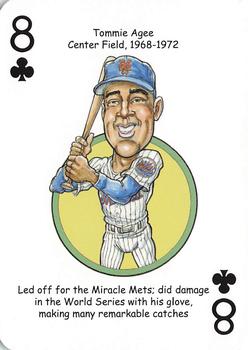 2018 Hero Decks New York Mets Baseball Heroes Playing Cards #8♣ Tommie Agee Front