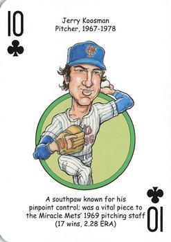 2018 Hero Decks New York Mets Baseball Heroes Playing Cards #10♣ Jerry Koosman Front