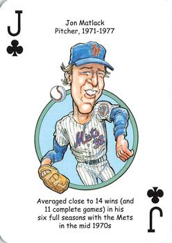 2018 Hero Decks New York Mets Baseball Heroes Playing Cards #J♣ Jon Matlack Front