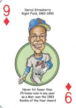 2018 Hero Decks New York Mets Baseball Heroes Playing Cards #9♦ Darryl Strawberry Front