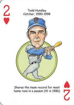 2018 Hero Decks New York Mets Baseball Heroes Playing Cards #2♥ Todd Hundley Front