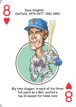 2018 Hero Decks New York Mets Baseball Heroes Playing Cards #8♥ Dave Kingman Front