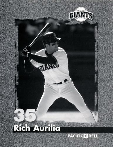 1998-99 Pacific Bell San Francisco Giants  #NNO Rich Aurilia Front