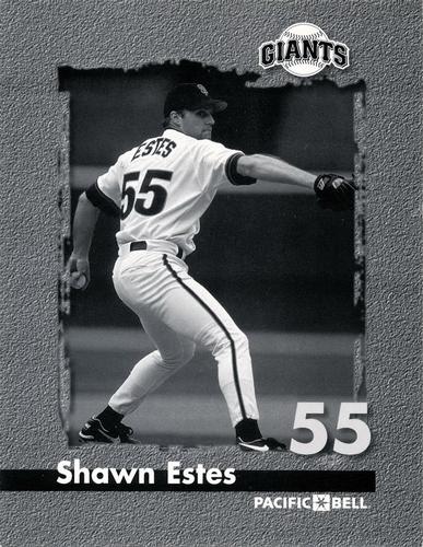 1998-99 Pacific Bell San Francisco Giants  #NNO Shawn Estes Front