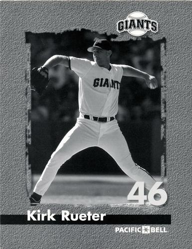 1998-99 Pacific Bell San Francisco Giants  #NNO Kirk Rueter Front