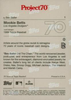 2021-22 Topps Project70 #1 Mookie Betts Back