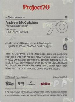 2021-22 Topps Project70 #10 Andrew McCutchen Back