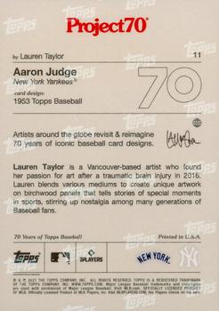 2021-22 Topps Project70 #11 Aaron Judge Back