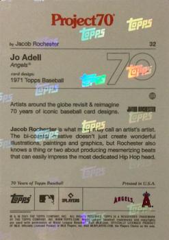 2021-22 Topps Project70 #32 Jo Adell Back