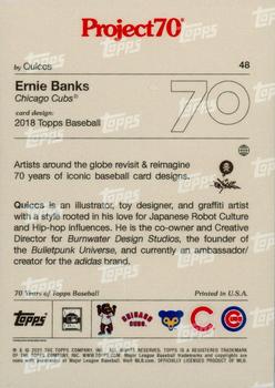 2021-22 Topps Project70 #48 Ernie Banks Back