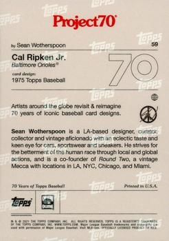 2021-22 Topps Project70 #59 Cal Ripken Jr. Back