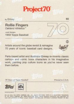 2021-22 Topps Project70 #60 Rollie Fingers Back