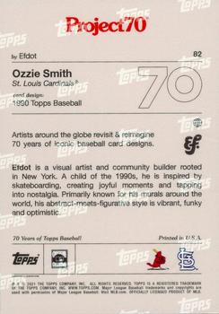 2021-22 Topps Project70 #82 Ozzie Smith Back