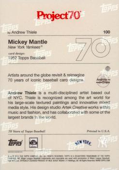 2021-22 Topps Project70 #100 Mickey Mantle Back