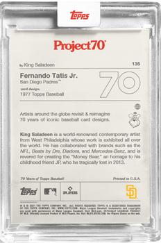 2021-22 Topps Project70 #135 Fernando Tatis Jr. Back