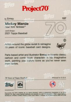 2021-22 Topps Project70 #157 Mickey Mantle Back