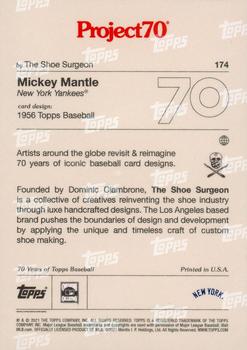 2021-22 Topps Project70 #174 Mickey Mantle Back