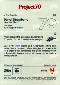 2021-22 Topps Project70 #219 Darryl Strawberry Back
