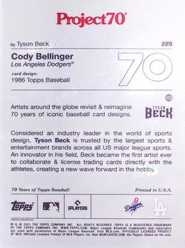 2021-22 Topps Project70 #229 Cody Bellinger Back
