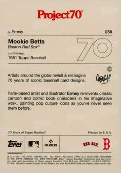 2021-22 Topps Project70 #258 Mookie Betts Back