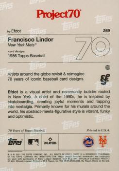 2021-22 Topps Project70 #269 Francisco Lindor Back