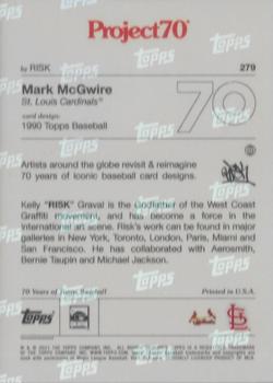 2021-22 Topps Project70 #279 Mark McGwire Back