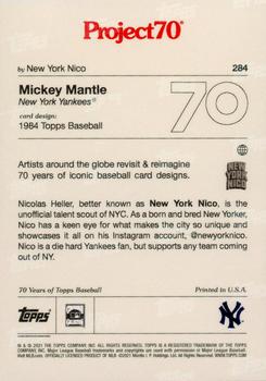 2021-22 Topps Project70 #284 Mickey Mantle Back