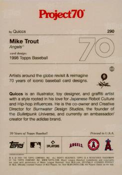 2021-22 Topps Project70 #290 Mike Trout Back