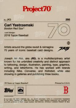 2021-22 Topps Project70 #295 Carl Yastrzemski Back