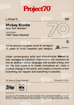 2021-22 Topps Project70 #328 Mickey Mantle Back