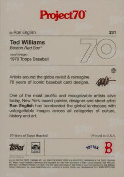 2021-22 Topps Project70 #331 Ted Williams Back