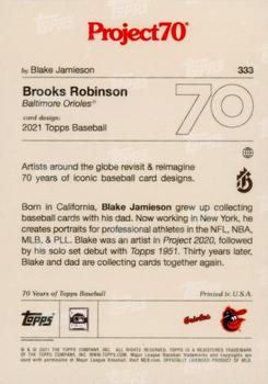 2021-22 Topps Project70 #333 Brooks Robinson Back