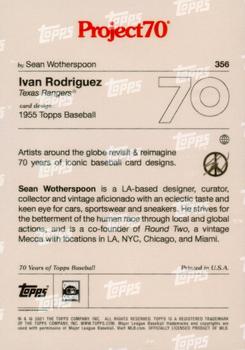 2021-22 Topps Project70 #356 Ivan Rodriguez Back