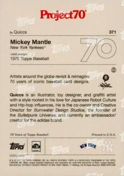 2021-22 Topps Project70 #371 Mickey Mantle Back