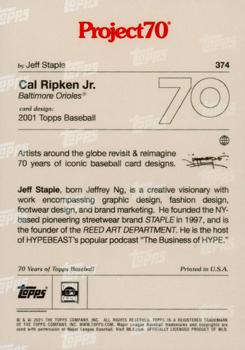 2021-22 Topps Project70 #374 Cal Ripken Jr. Back
