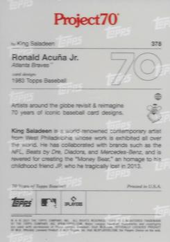 2021-22 Topps Project70 #378 Ronald Acuna Jr. Back