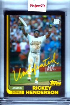 2021-22 Topps Project70 #418 Rickey Henderson Front