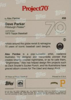2021-22 Topps Project70 #458 Dave Parker Back