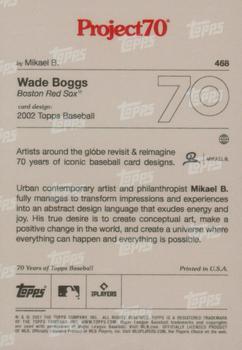 2021-22 Topps Project70 #468 Wade Boggs Back
