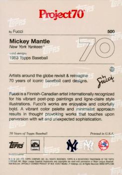 2021-22 Topps Project70 #500 Mickey Mantle Back