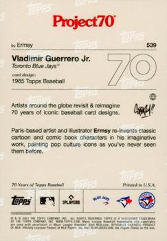 2021-22 Topps Project70 #539 Vladimir Guerrero Jr. Back