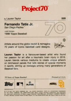 2021-22 Topps Project70 #559 Fernando Tatis Jr. Back